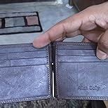 Buy Allen Solly Men's Money Clip Leather Bi-Fold Slim Wallet with Card ...