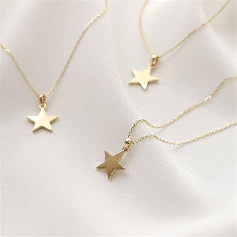 Ciondolo stella d'oro 14K, collana stella delicata, gioielli celesti, collana a strati, regalo ...