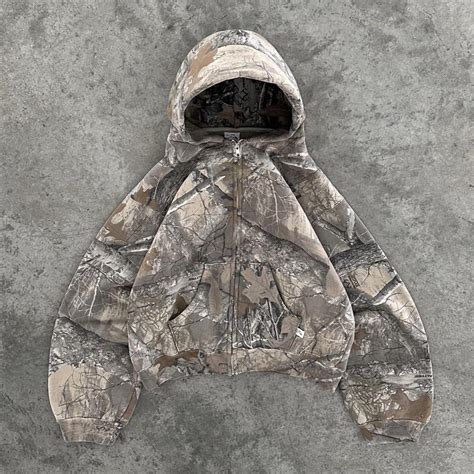 Unisex Camo Zip-Up Hoodie • Bushpop