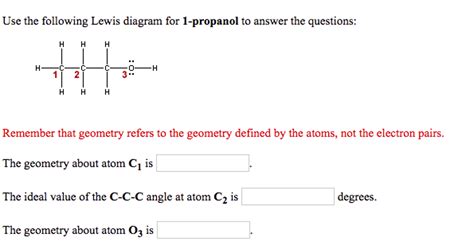 Lewis Structure Of 1 Propanol