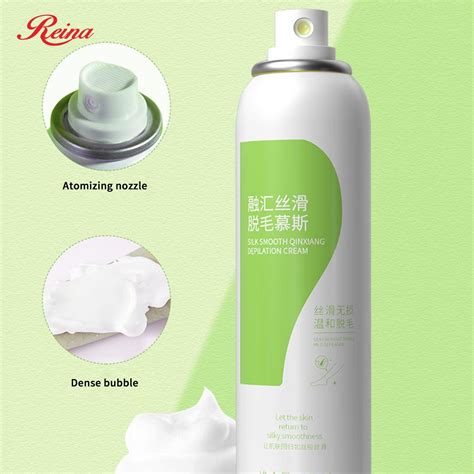Natural Safe and Gentle Depilatory Cream Hair Removal Mousse Spray ...