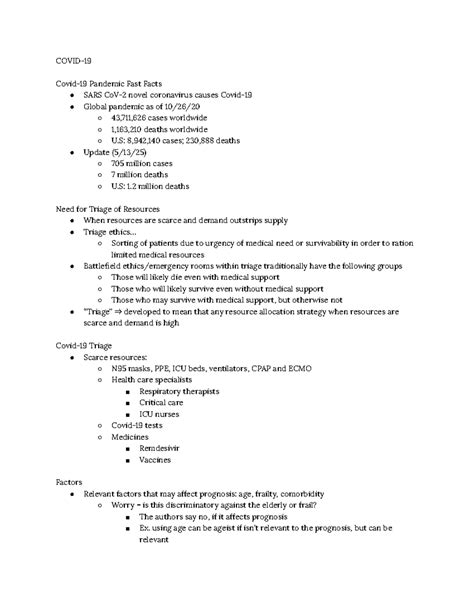Ethical Frameworks for Resource Allocation in COVID-19 Pandemic Triage ...