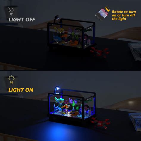 Buy Tenhorses Fish Tank Building Block Set, Lighting Aquarium Sets ...
