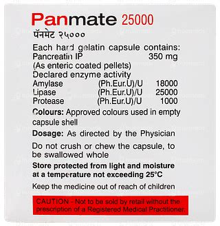 Panmate 25000 MG Capsule | Order PANMATE 25000 MG CAPSULE 10 Online at ...