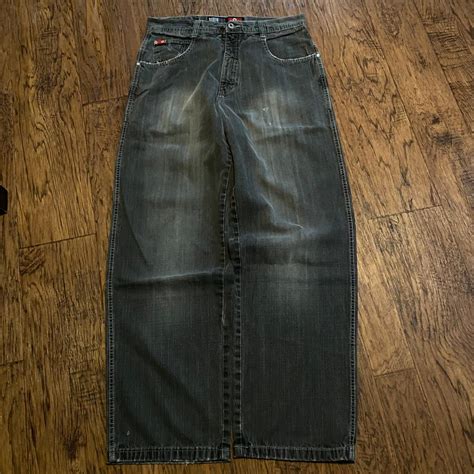 Southpole Men's Grey and Black Jeans Southpole Men's... - Depop