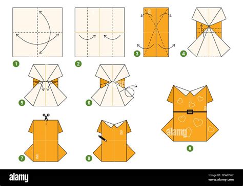 Image result for Origami Dress Tutorial