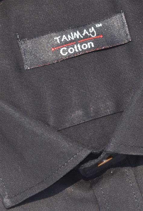 Cotton Tanmay Black Color Formal Shirt for Men's – Rooeeclub