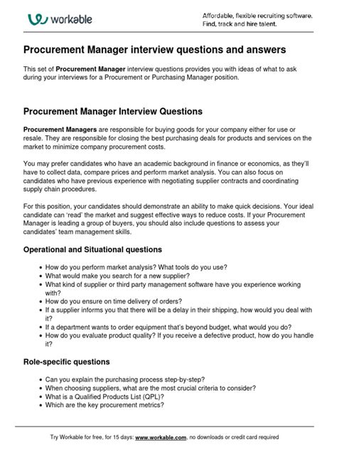 Image result for Purchase Manager Interview