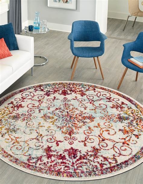 Ivory 3' 3 x 3' 3 Madeline Round Rug | Rugs.com