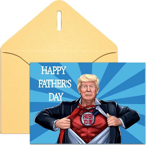 TRAHOO-CHICHONN Trump Fathers Day Card - Trump Father to Be Father's ...