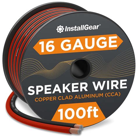 Buy InstallGear 16 Gauge AWG 100ft Speaker Wire Cable (Red/Black) True ...