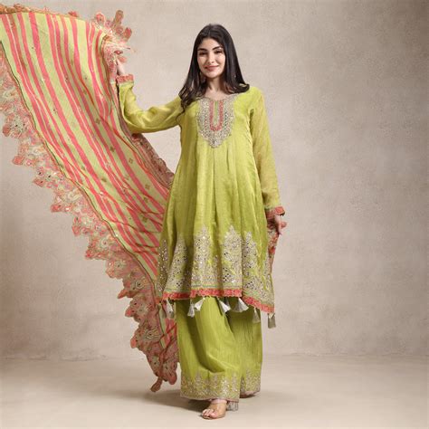 La Radi | Shimmer Peplum Set | Gotta Work, Crushed Plazo Lilac Sprinkl ...