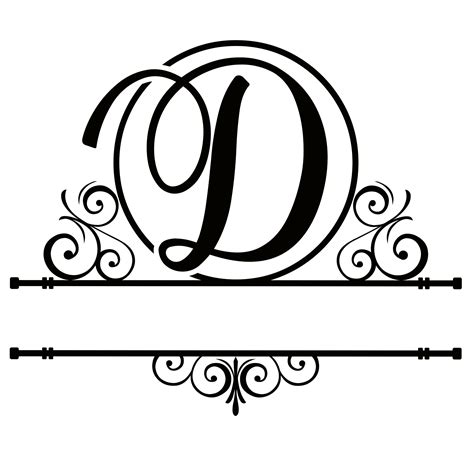 Fancy D Letter