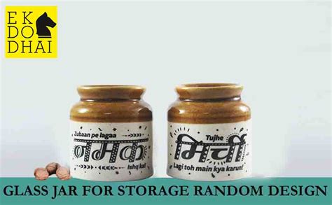 Buy EK DO DHAI Ceramic Salt & Pepper Shaker | Dispenser with Perfect ...