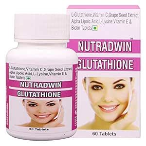 Nutradwin Glutathione Tablets - Optimal Immunity, Skin Brightening, and ...