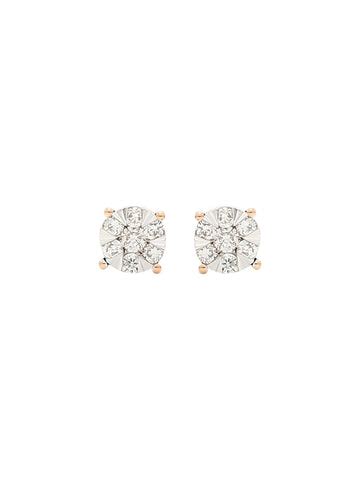 Real Diamond Illussion Cluster Stud Earring – Zest Mélange