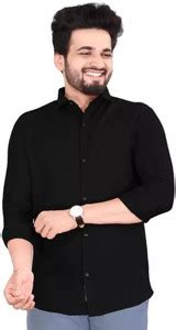 Yaara fashion Men Checkered Casual Black Shirt - Buy Yaara fashion Men ...