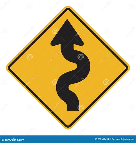 What Does A Winding Road Sign Look Like at Jana Bowers blog