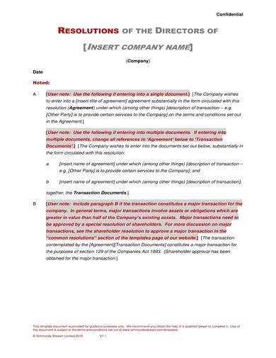 Partnership Resolution Examples 的图像结果