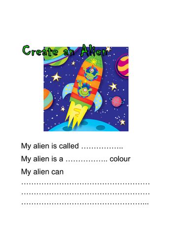 Alien Fact File Worksheet 的图像结果