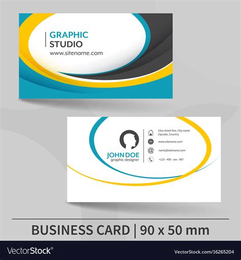 Sample Business Card Template 的图像结果
