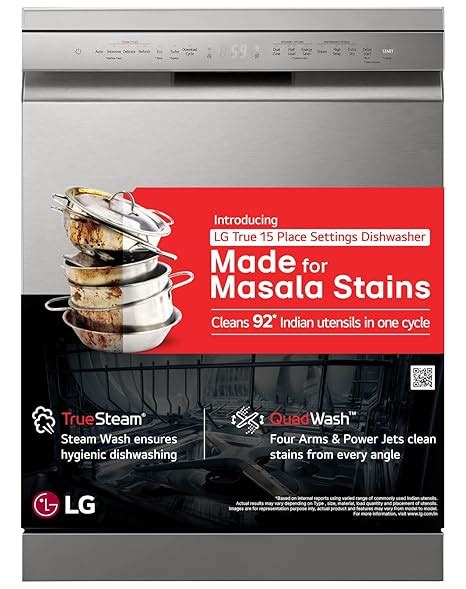 LG 15 Place Setting Dishwasher for Indian Utensils|Cleans Kadhai ...