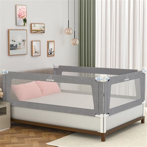 Zxyculture Premium Bed Rail for Toddlers, Height Adjustable Toddler Bed ...