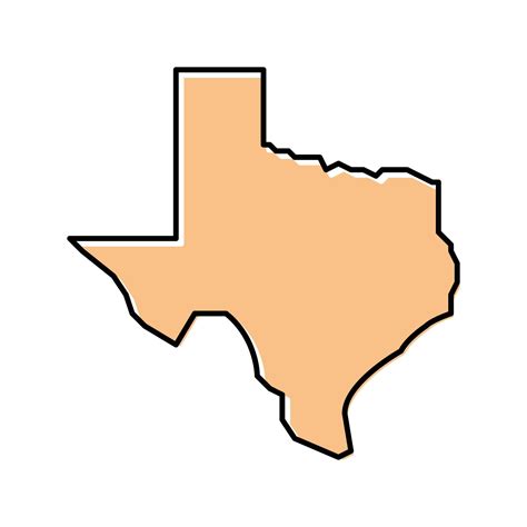 texas state color icon vector illustration 18999309 Vector Art at Vecteezy