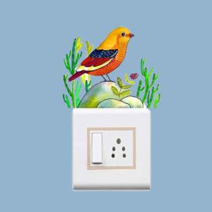 WallDesign Vinyl Birds & Branches Painting Art Switchboard Self ...