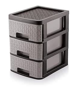 Q8 Twinkle 3 Layer Multipurpose Plastic Drawer System Organizer Rack ...