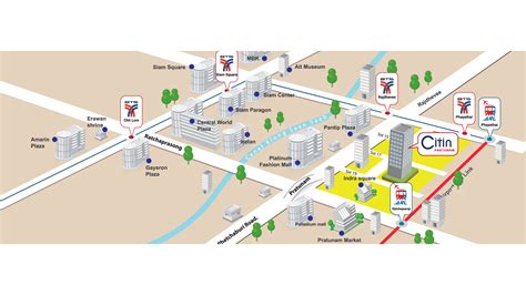 Map & Location of Citin Pratunam Hotel Bangkok a 3 Star Budget Hotel