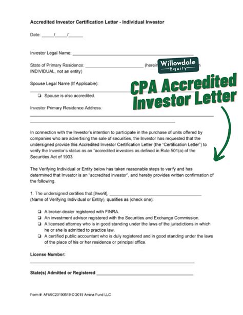 How to Prove You Are An Accredited Investor in 2023 - Willowdale Equity