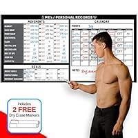 Fitness Personal Record Dry Erase Board - Strength Training - Build ...