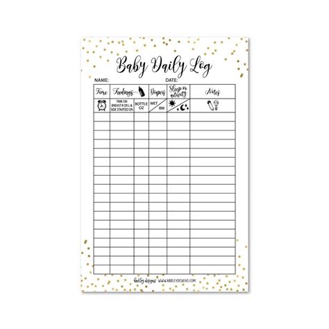 Buy Newborn Baby Log Tracker Journal Book, Infant Daily Schedule ...