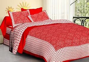 LIVING ROOTS Cotton Soft Skin Friendly | 1 Bedsheet with 2 Pillow ...