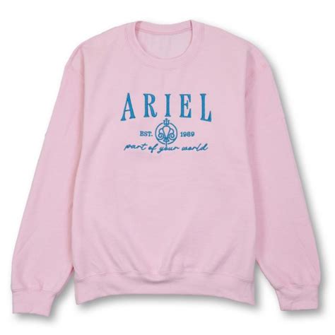 Ariel Embroidered Pullover Sweatshirt for Women – The Little Mermaid ...