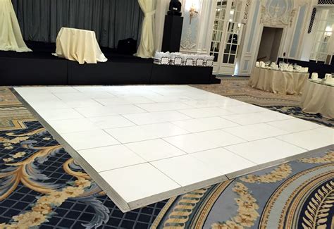 White dance floor hire | Dancefactors