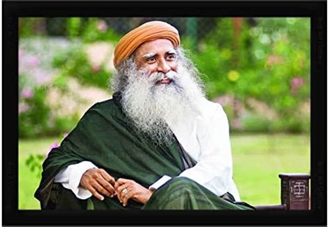 Braj Art Gallery Sadhguru Jaggi Vasudev Smiling in Lawns Photo Frame ...