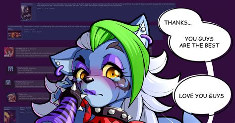 furry, roxanne_wolf, FNAF / Roxy: Thank you guys - pixiv