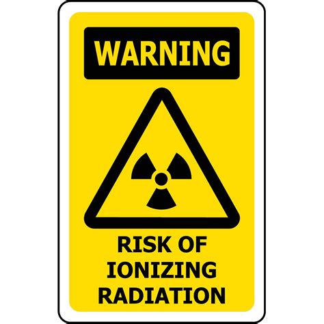 WARNING Risk Of Ionizing Radiation - Safety Genius
