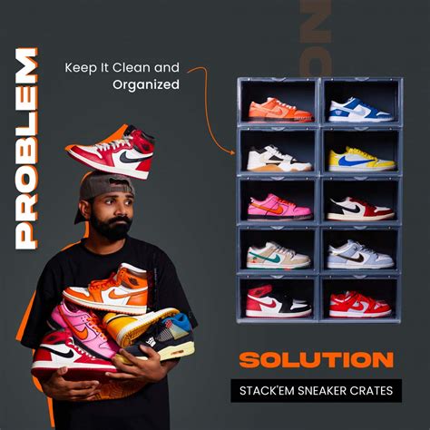 Stack'Em Sneaker Crates | Shoe Crates (Side Drop) – Sneakare