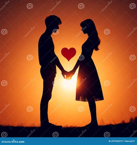 Sunset Silhouettes of Love stock illustration. Illustration of evening - 297556273 - silhouette of love