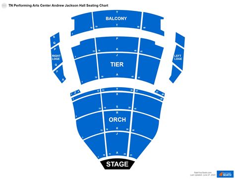 Andrew Jackson Hall Seating Chart Jackson Hall Seat Map | Tennessee