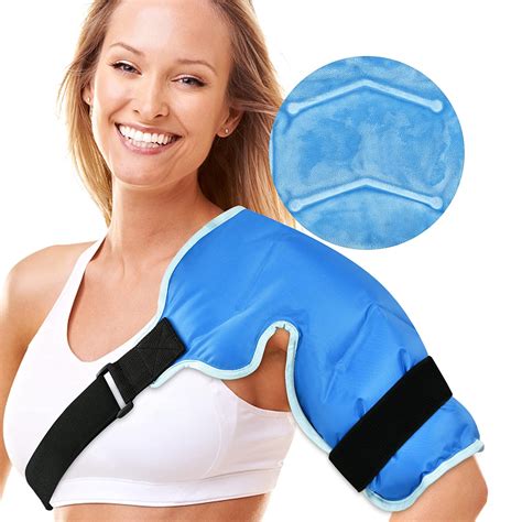 Shoulder Ice Pack for Rotator Cuff Cold Therapy - Reusable Gel Wrap for ...