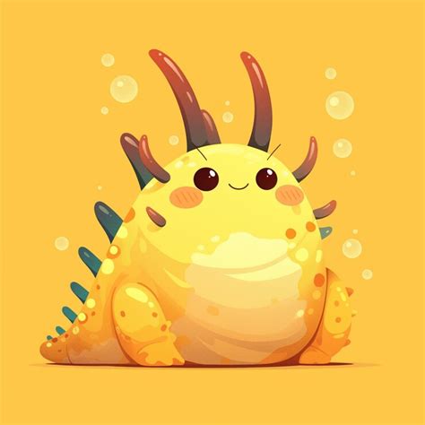 Sea hare crawling along the sea floor | Premium AI-generated vector