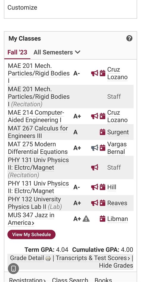 Grades from 1st Semester Sophomore as an Aero : r/EngineeringStudents