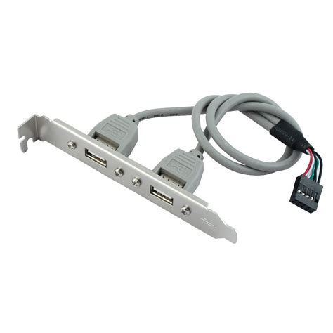 MakWorld MaK World® 2 Ports USB 2.0 Header Port Slot Plate Adapter ...