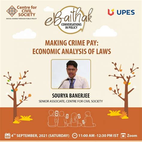 EBAITHAK: CONVERSATIONS IN POLICY ON "MAKING CRIME PAY: ECONOMIC ...