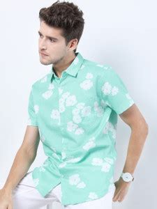 HIGHLANDER Men Printed Casual Green Shirt - Buy HIGHLANDER Men Printed ...