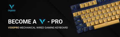 Buy Rapoo V500 Pro Mechanical Keyboard (Yellow) at Best Price in India ...